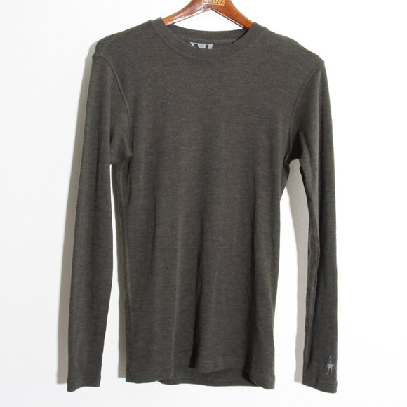 Smartwool Women's 100% Merino Wool Long Sleeve Top Crew Green Size Medium - Picture 1 of 15